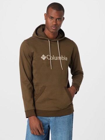 COLUMBIA Athletic Sweatshirt in Green: front