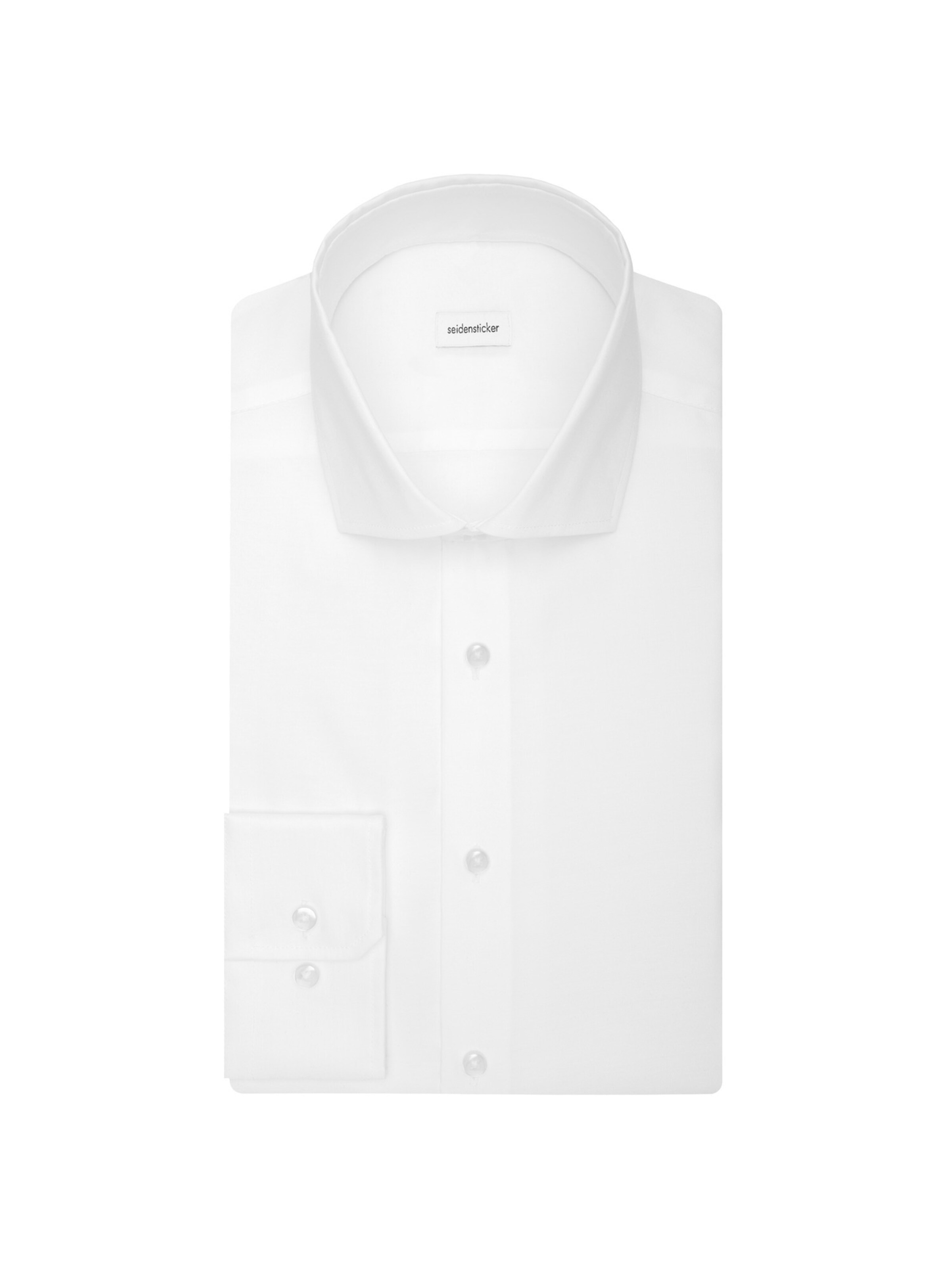 SEIDENSTICKER Slim Fit Businesshemd 'Schwarze Rose' in Weiß