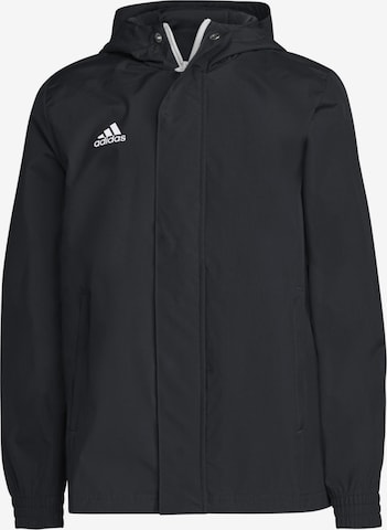 ADIDAS PERFORMANCE Athletic Jacket 'Entrada 22 All-Weather' in Black: front