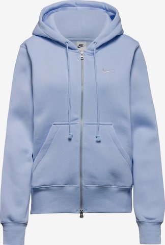 Nike Sportswear Zip-Up Hoodie 'Phoenix ' in Blue: front