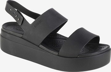 Crocs Sandale 'Brooklyn' in Schwarz: Vorderseite