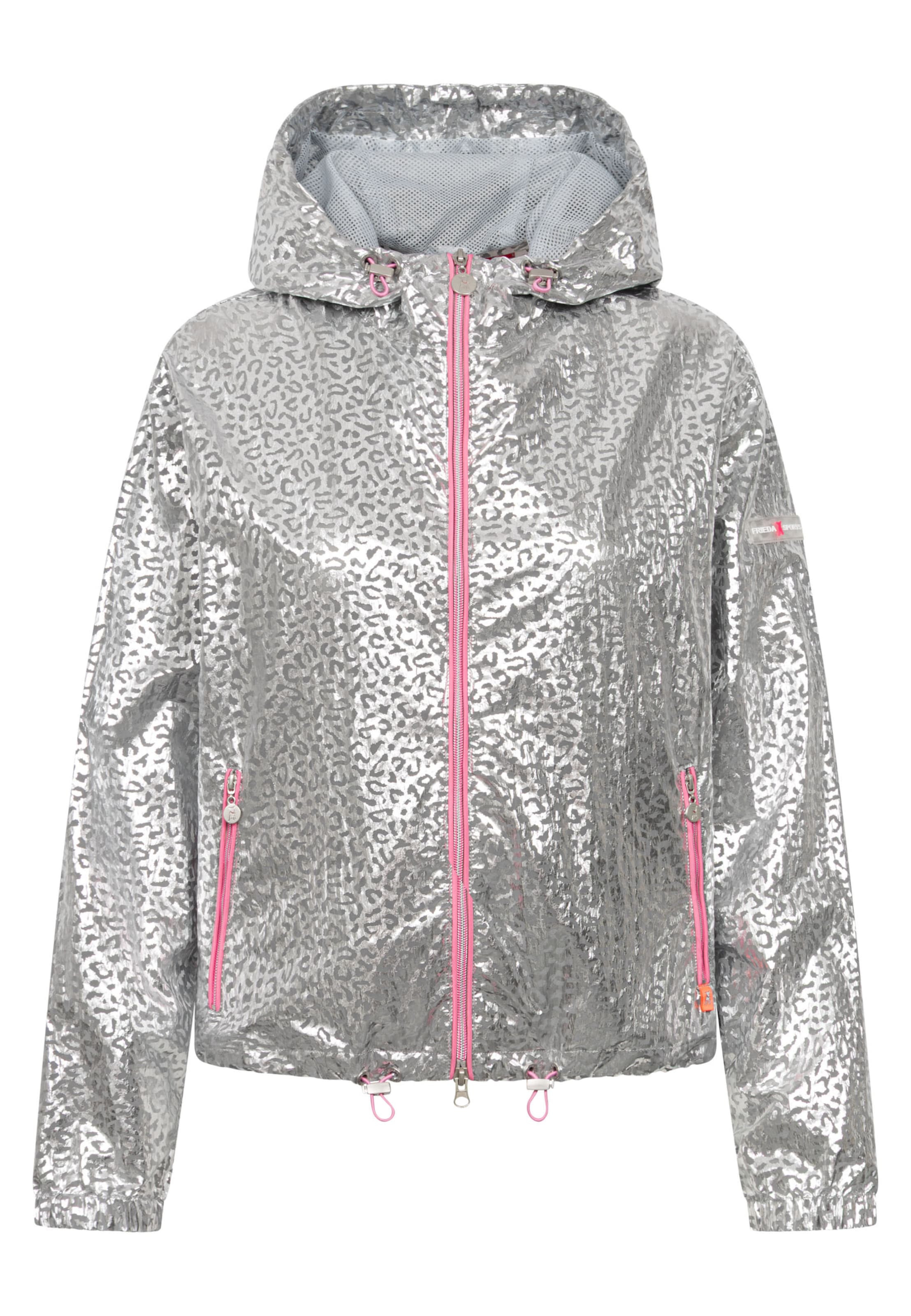 Frieda & Freddies NY Athletic Jacket 'May' in Grey: front