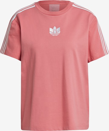 ADIDAS ORIGINALS Футболка 'Adicolor' в Ярко-розовый: спереди