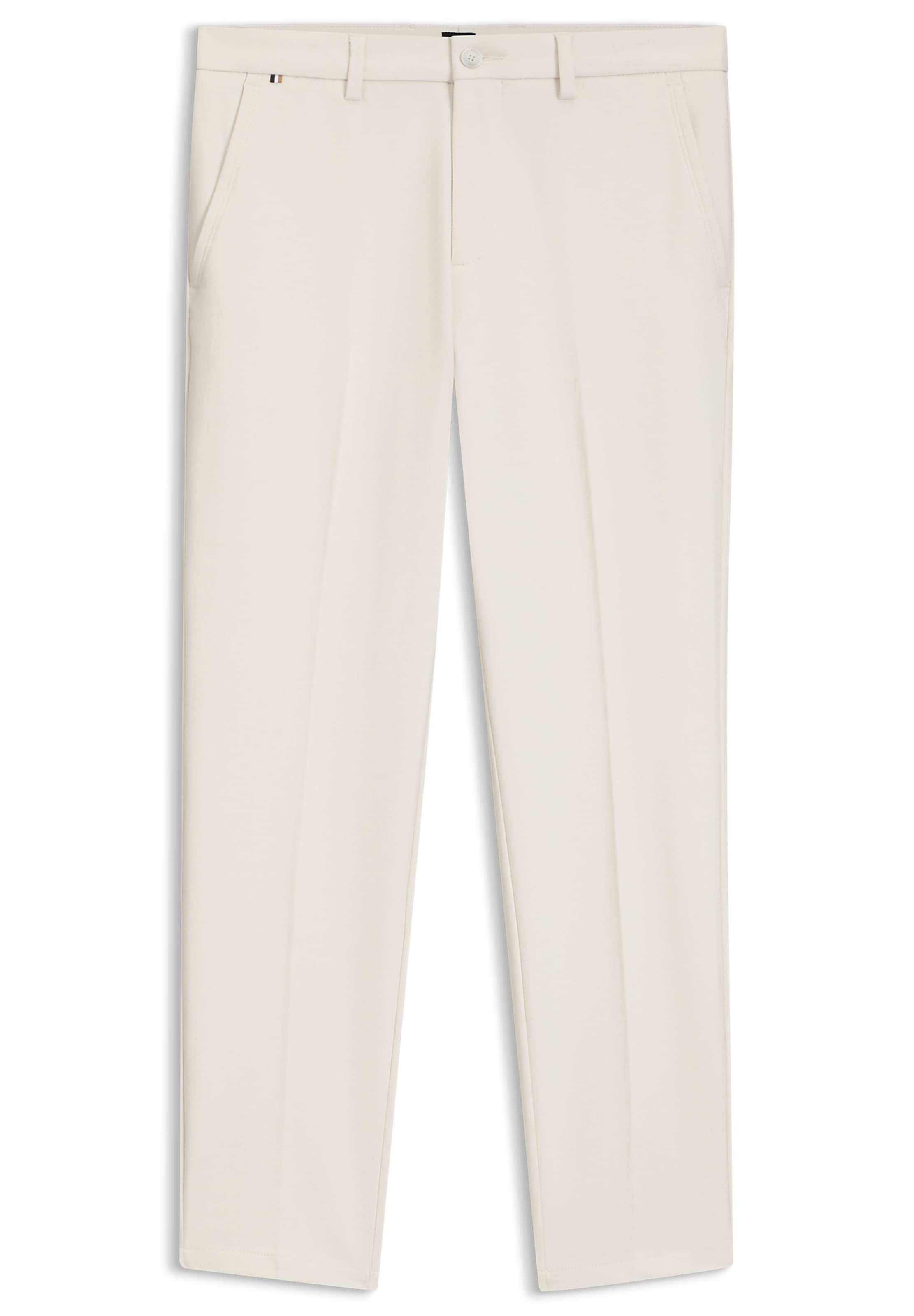 BOSS Slimfit Hose in Weiß: Vorderseite