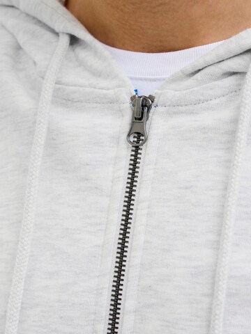JACK & JONES Sweat jacket 'JJSIMON' in White