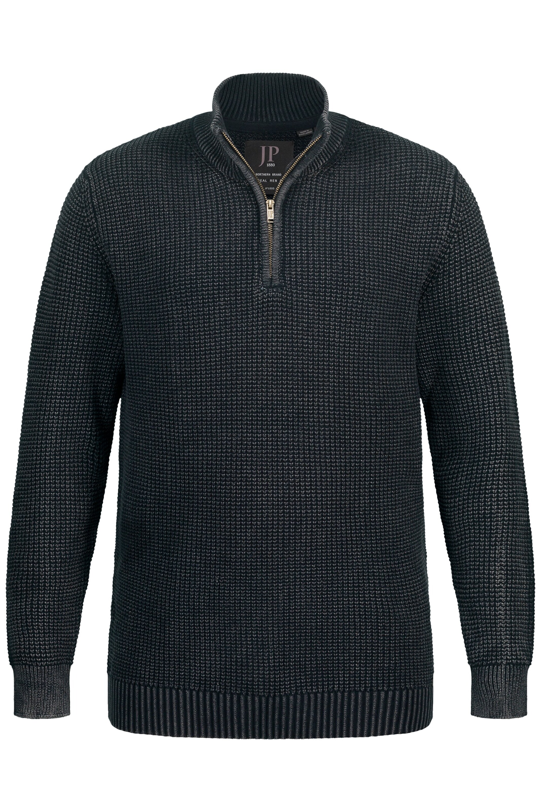 JP1880 Pullover in Schwarz: Vorderseite