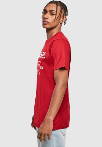 T-Shirt 'Harvard University - Est 1636' Merchcode en rouge