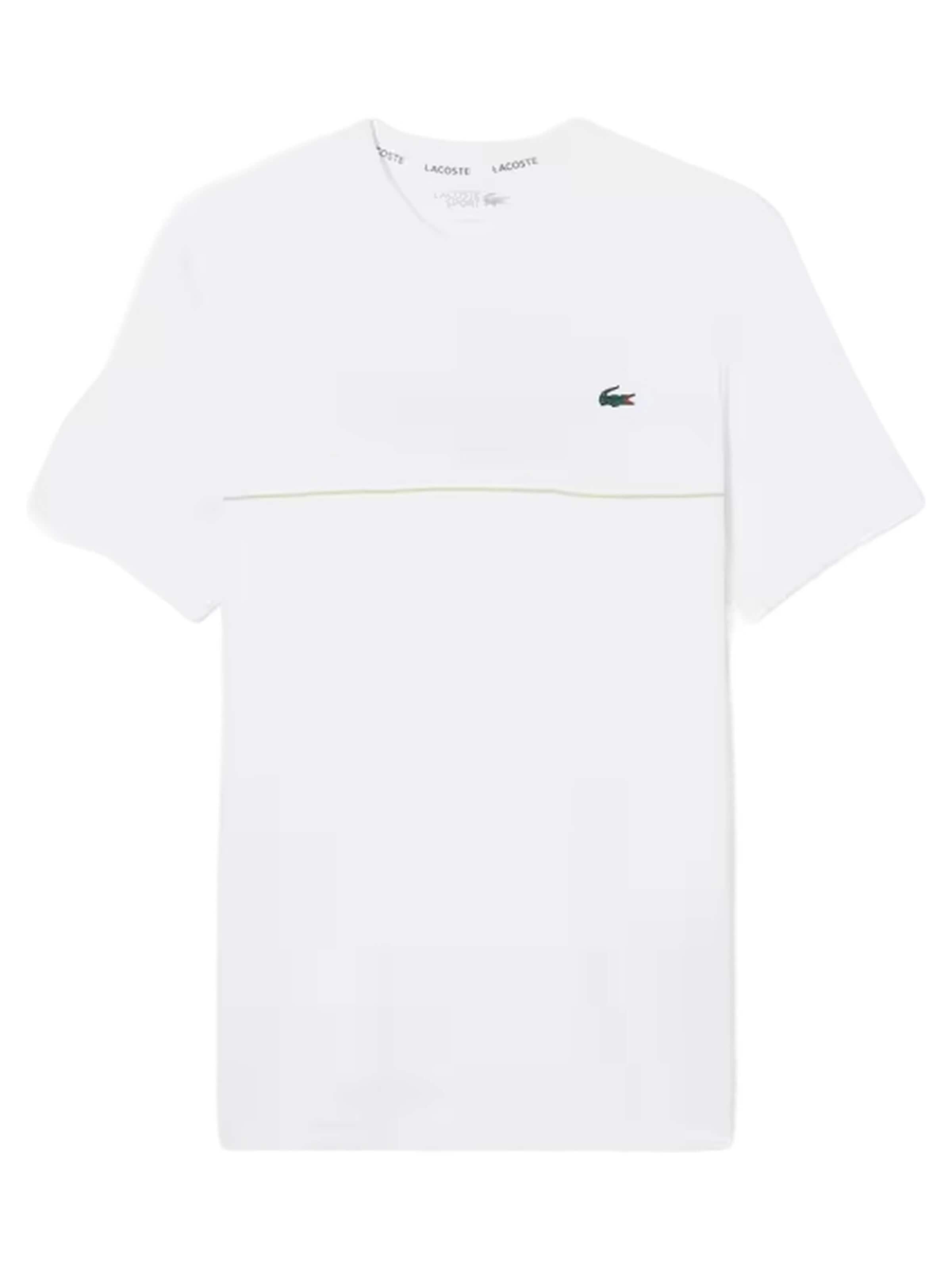 LACOSTE - Camiseta en blanco: frente