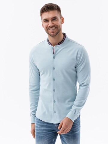 Coupe slim Chemise 'K542' Ombre en bleu