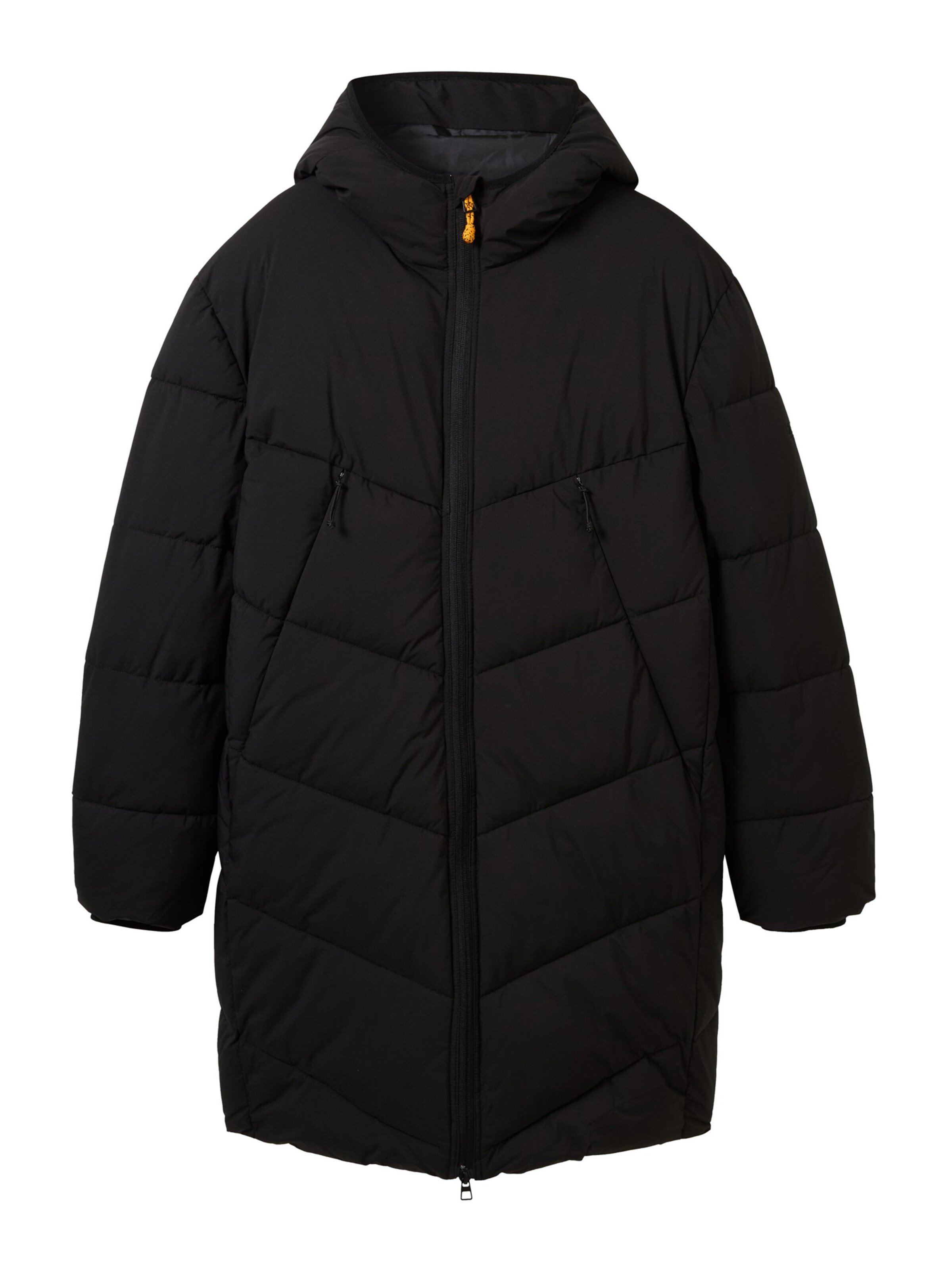 TOM TAILOR DENIM Winterjacke in Schwarz: Vorderseite