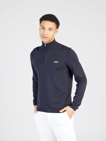 BOSS Sweater 'Ever-X' in Blue: front