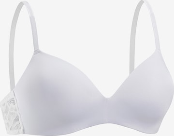 balta LASCANA Marškinėliai Liemenėlė: priekis