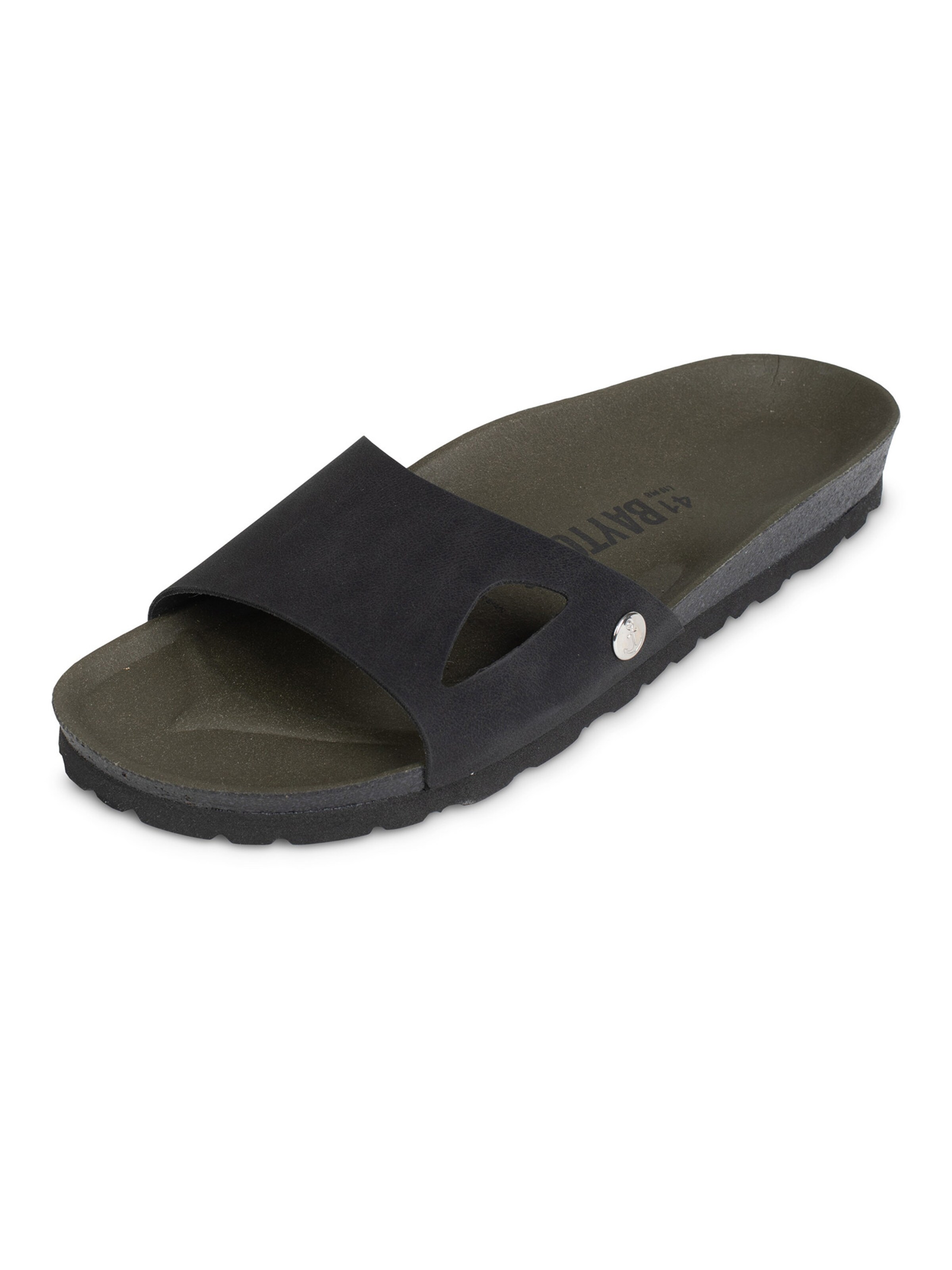 Bayton Pantoletter 'Gecko' i sort: forside