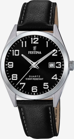 Montre à affichage analogique 'ACERO CLASICO' FESTINA en noir : devant