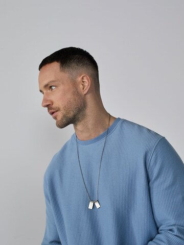 DAN FOX APPAREL Sweatshirt 'Torge' in Blue