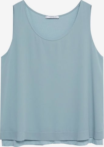 MANGO Top in Blue: front