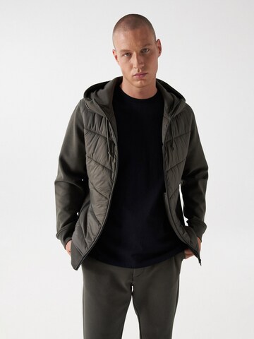 Veste mi-saison Salsa Jeans en vert : devant