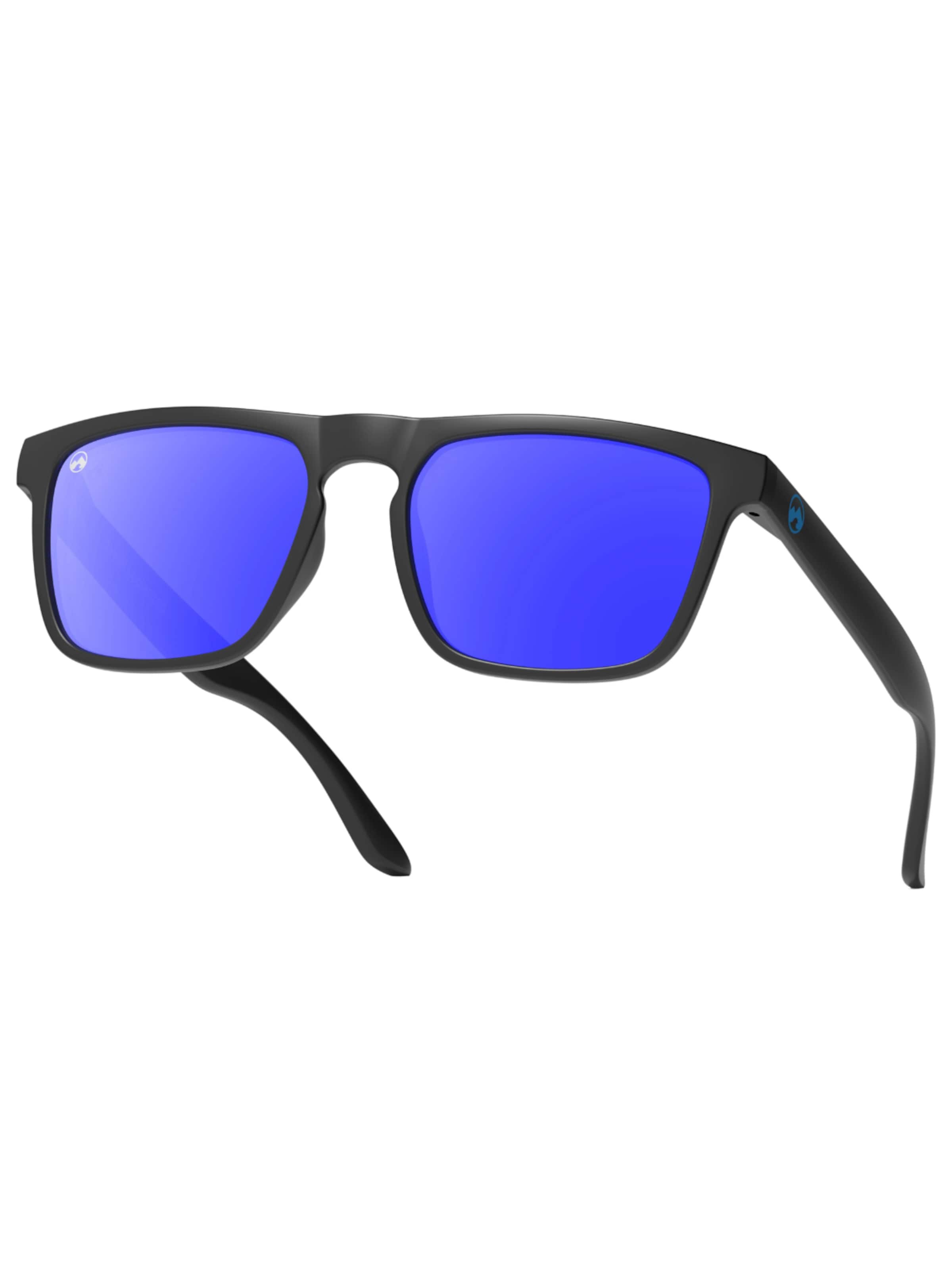 Mowmow Sportzonnebril 'MowMow Thor Sunglasses - Polarized - Men - Women - Black' in Blauw: voorkant