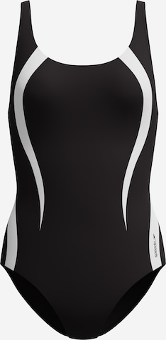 SPEEDO Sportbadeanzug in Schwarz: Vorderseite