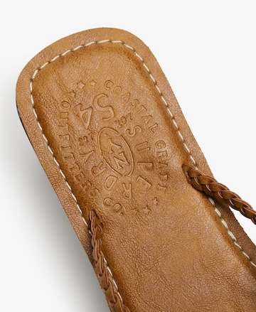 Superdry & Co T-bar sandals in Brown