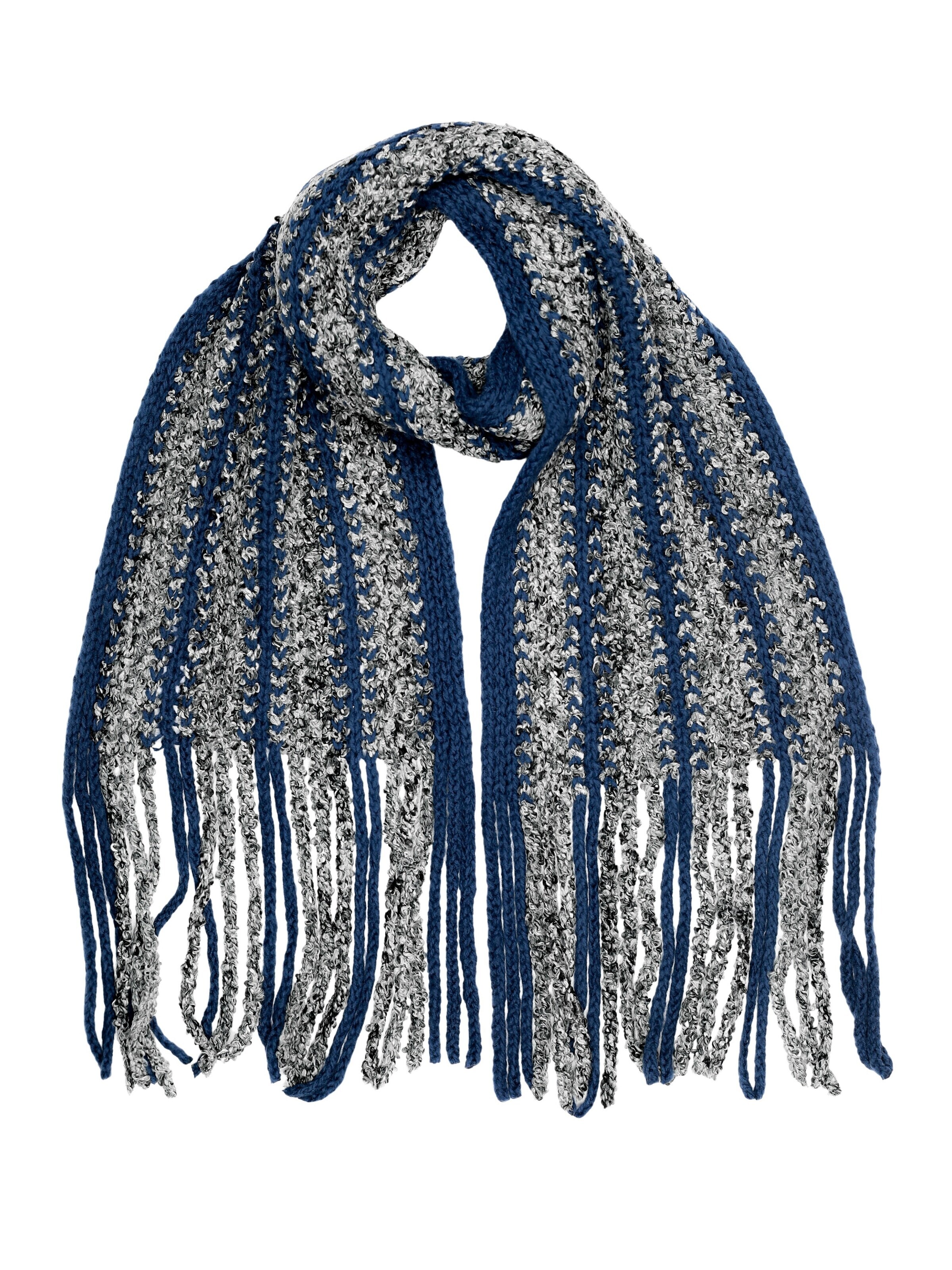 COLLEZIONE ALESSANDRO Scarf 'Grobstrick' in Blue