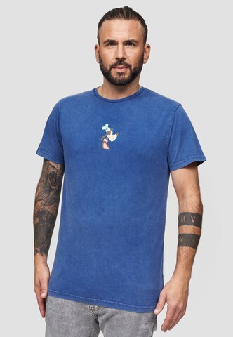 Recovered Shirt 'Disney Goofy Side Profile' in Blue