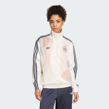 ADIDAS ORIGINALS Sweat jacket 'Spanien' in White: front