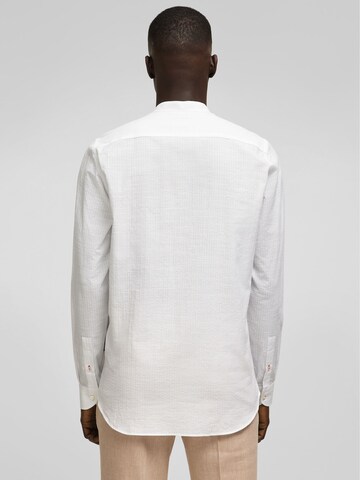 HECHTER PARIS Regular fit Button Up Shirt in White