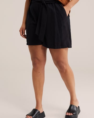 WE Fashion - Loosefit Pantalón en negro