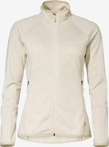 VAUDE Funktionsfleecejacke 'Monviso' in Beige: Vorderseite
