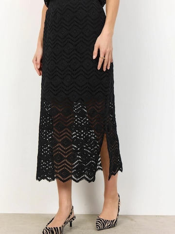 Soyaconcept Rok ' RUSLA 4 ' in Zwart: voorkant