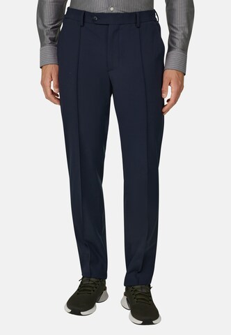 Boggi Milano Slim fit Chino Pants in Blue: front