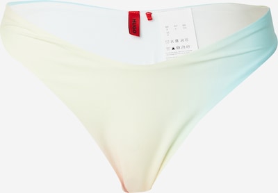 HUGO Bas de bikini 'RAINBOW' en bleu clair / jaune pastel / orange pastel / blanc, Vue avec produit