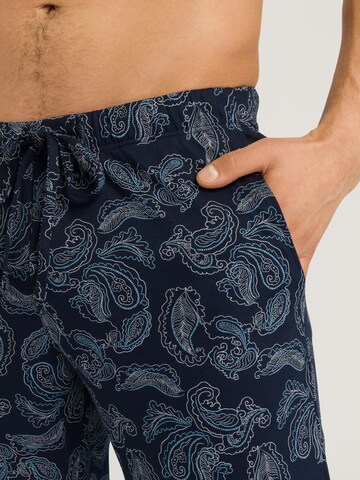 Hanro Pyjamahose ' Night & Day ' in Blau