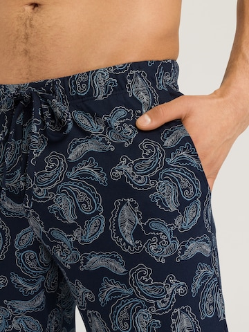 Hanro Pyjamahose ' Night & Day ' in Blau