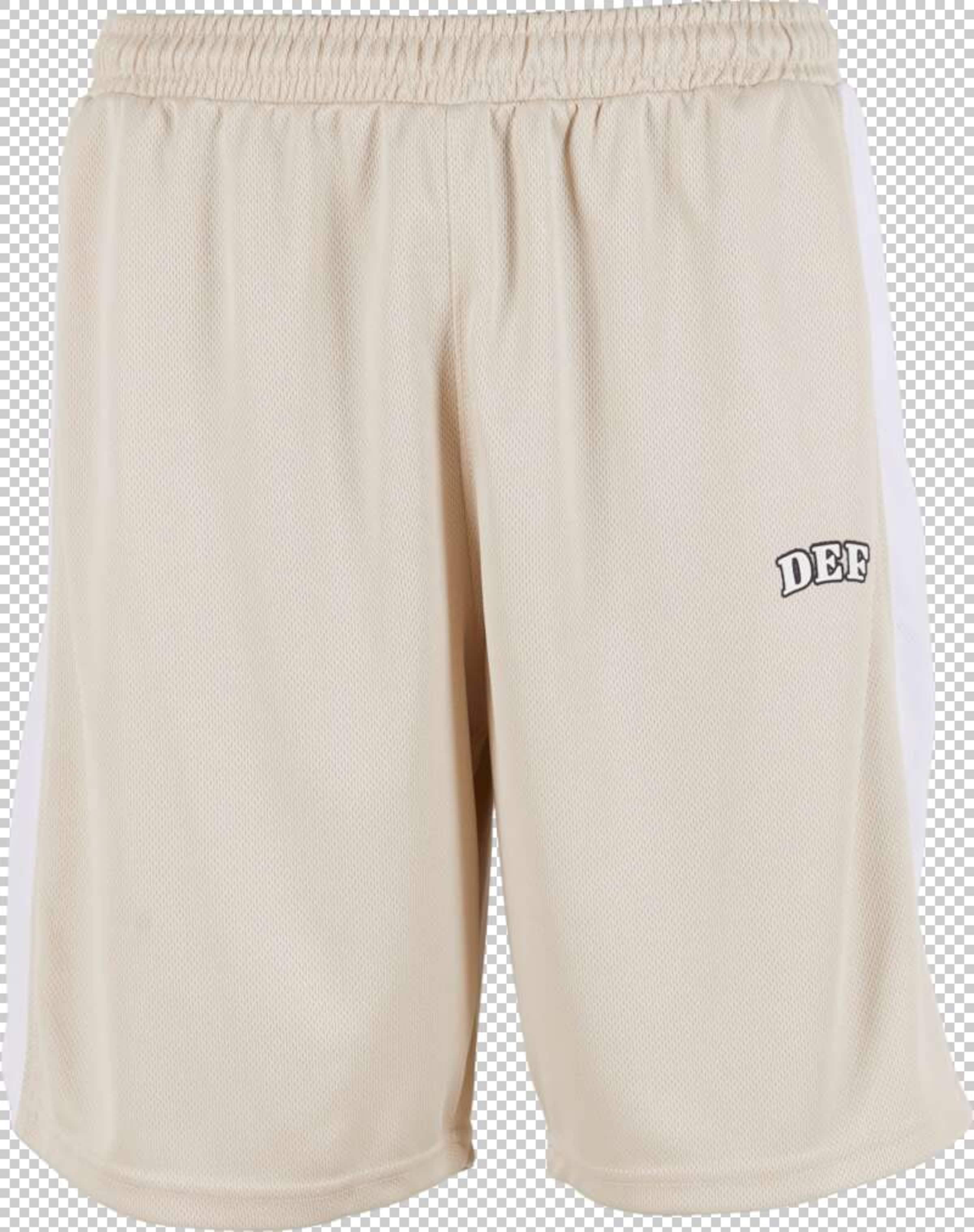 DEFHlače &#x27; DEF STRIPES Short &#x27; - bež boja: prednji dio
