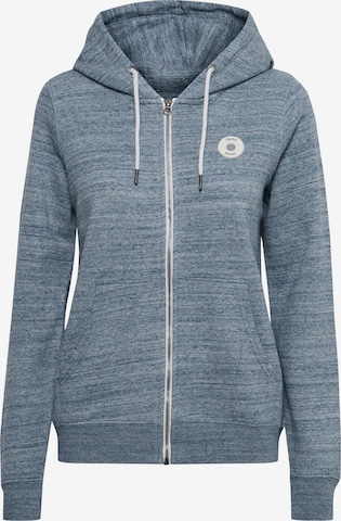 Oxmo Zip-Up Hoodie 'Helna' in Blue: front