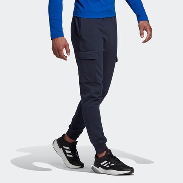 ADIDAS SPORTSWEAR Tapered Sporthose 'Essentials' in Blau