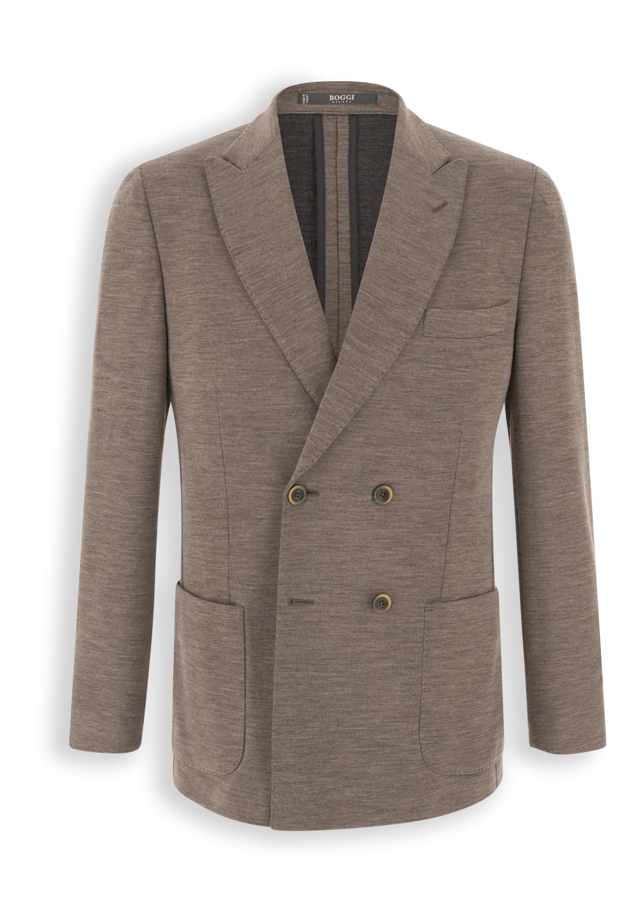 Boggi Milano Regular fit Suit Jacket in Brown: front