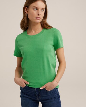 T-shirt WE Fashion en vert : devant