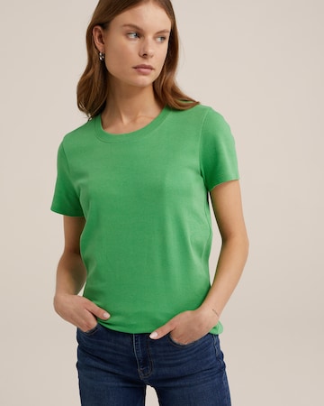 T-shirt WE Fashion en vert : devant