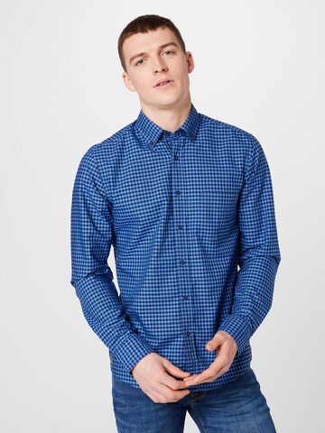 ETERNA - Slim Fit Camisa em azul: frente