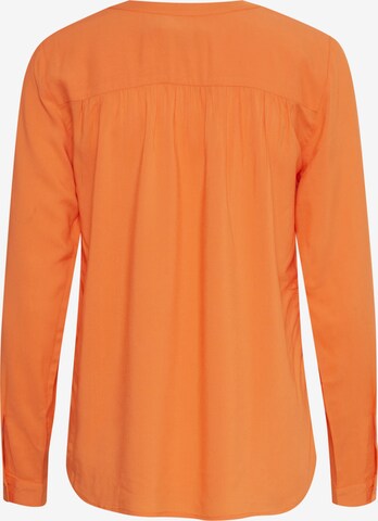 ICHI Bluse i orange