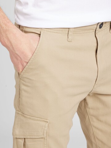 Coupe slim Pantalon cargo 'Marco Joe' JACK & JONES en beige
