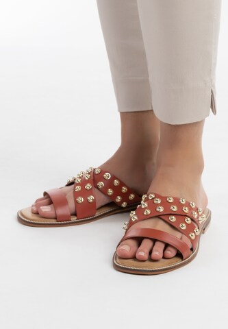 DreiMaster Vintage - Zapatos abiertos en naranja