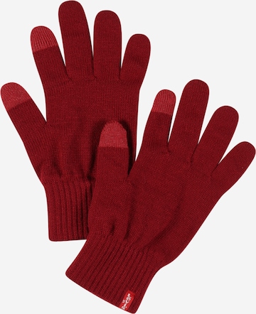 LEVI'S Full Finger Gloves in Red: front