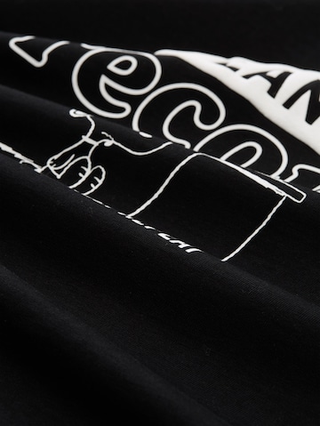 Maglietta 'Peanuts' di TOM TAILOR DENIM in nero