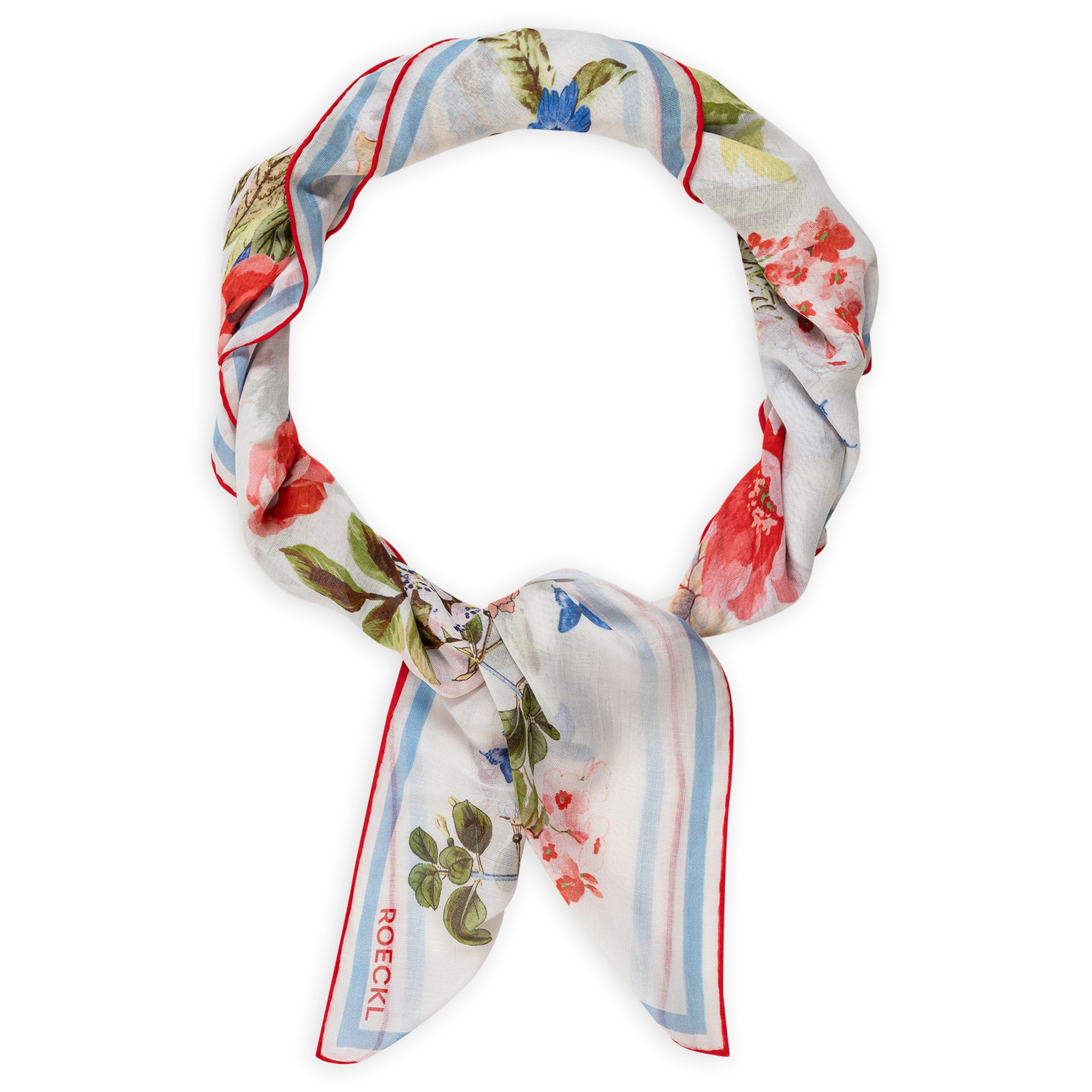 Foulard 'FLOWER BOUQUET' di Roeckl in colori misti: frontale