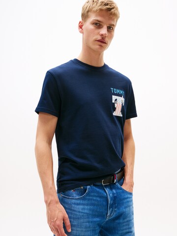 Tommy Jeans Shirt 'USA' in Blauw: voorkant