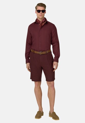 Boggi Milano Regular Fit Hemd in Rot